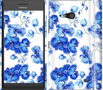 

Чехол Голубые орхидеи для Nokia Lumia 730 725392