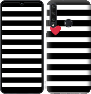 

Чехол Черно-белые полосы для Huawei Y6p 936387