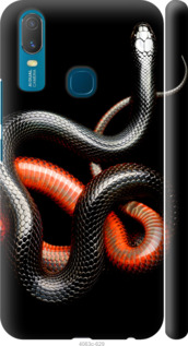 

Чохол Червоно-чорна змія на чорному тлі на Vivo Y11 1685109