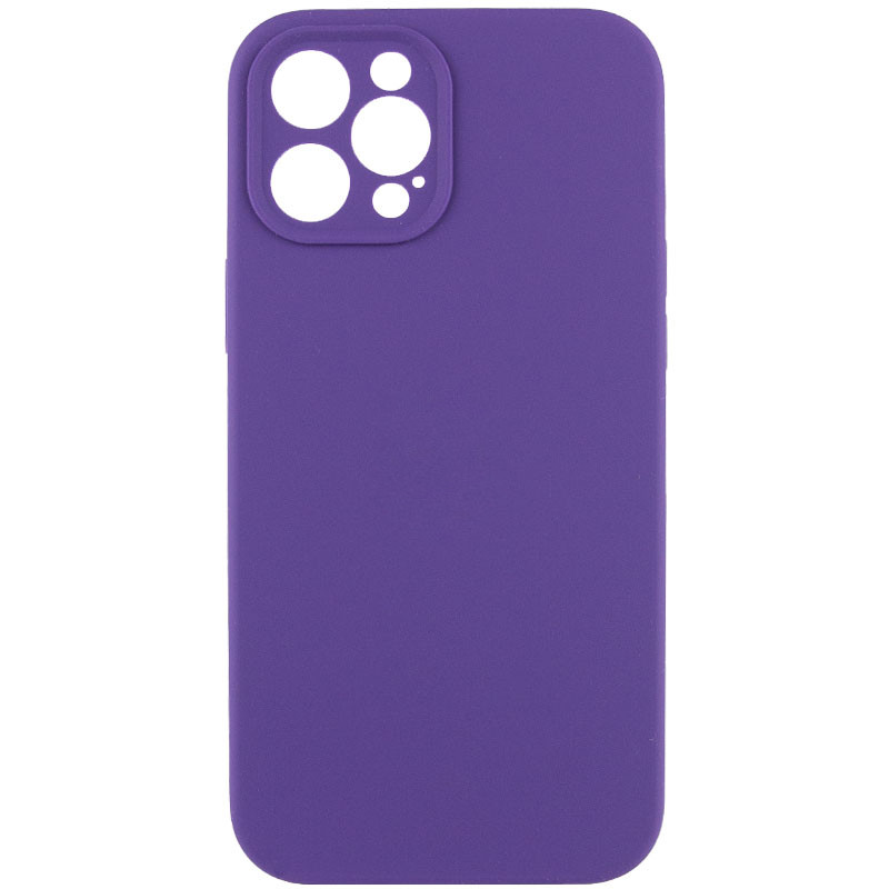 Чохол Silk Full Camera Protective (AA) NO LOGO на Apple iPhone 12 Pro (6.1") (Фіолетовий / Amethyst)