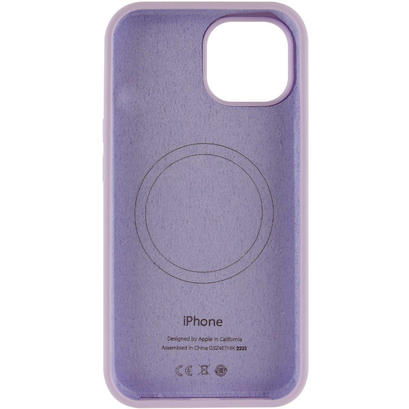 Фото Чохол Silicone Case Full Protective (AA) with Magnetic Safe на Apple iPhone 12 Pro Max (6.7") (Сиреневый / Lilac) в маназині vchehle.ua