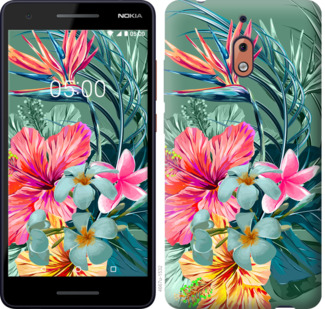 

Чохол Тропічні квіти v1 на Nokia 2.1 845375