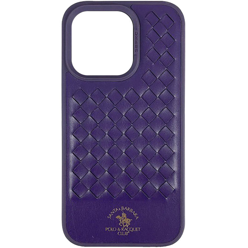 Кожаный чехол Polo Santa Barbara для Apple iPhone 14 Pro Max (6.7") (Purple)