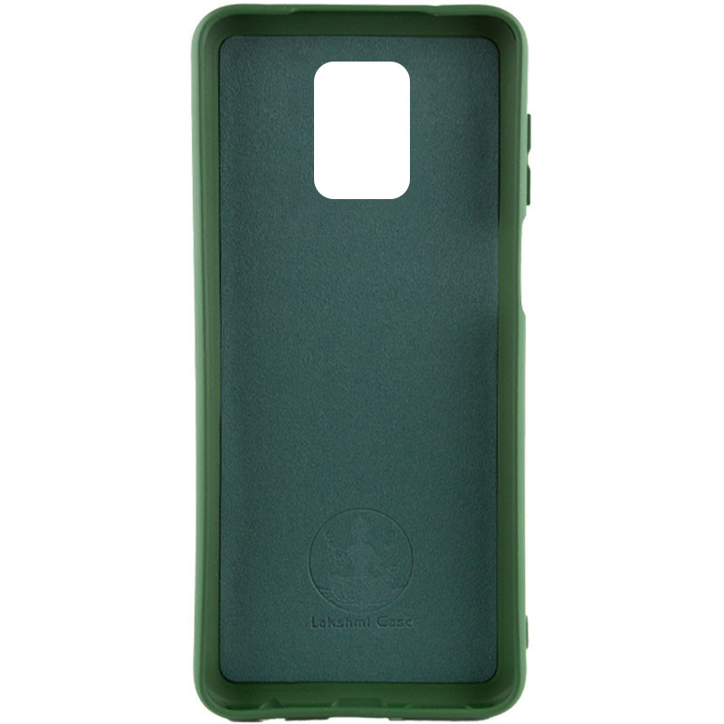 Фото Чохол Silicone Cover Lakshmi (AA) на Xiaomi Redmi Note 9s / Note 9 Pro / Note 9 Pro Max (Зелений / Dark green) на vchehle.ua