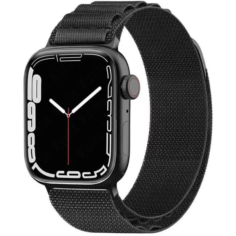 Ремешок Alpine Loop для Apple watch 42mm/44mm/45mm/49mm (m/l) (Черный / Black)