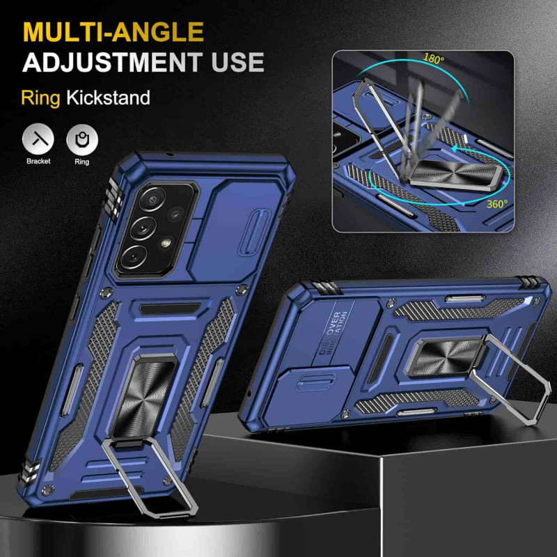 Фото Ударопрочный чехол Camshield Army Ring для Samsung Galaxy A53 5G (Синий / Navy) в магазине vchehle.ua
