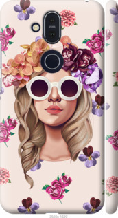 

Чохол Дівчина з квітами v2 на Nokia 8.1 763891