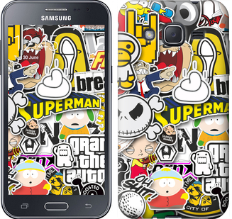 

Чехол Popular logos для Samsung Galaxy J2 J200H 627851