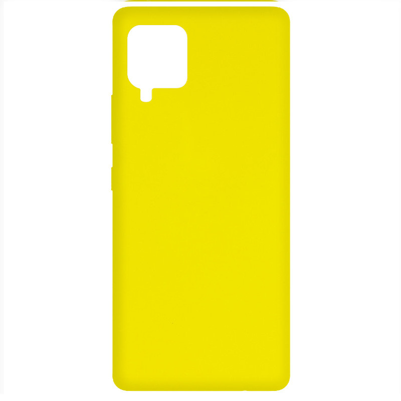 Чохол Silicone Cover Full without Logo (A) на Samsung Galaxy A42 5G (Жовтий / Flash)