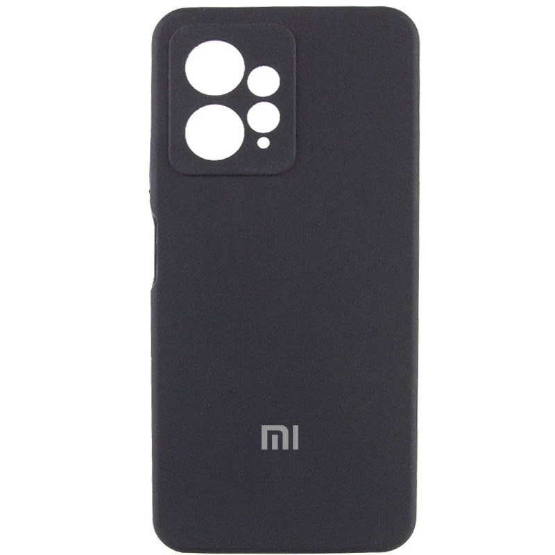 Чохол Silicone Cover Lakshmi Full Camera (AA) with logo на Xiaomi Redmi Note 12 4G (Чорний / Black)