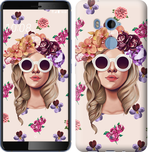 

Чохол Дівчина з квітами v2 на HTC U11 Plus 612315