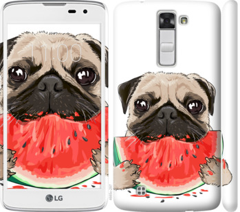

Чохол Мопс і кавун на LG K8 K350E 843648