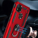 Ударостійкий чохол Serge Ring for Magnet на Xiaomi Redmi 9C (Червоний) в магазині vchehle.ua