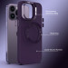 Фото TPU чехол Bonbon Metal Style with Magnetic safe для Apple iPhone 12 Pro Max (6.7") (Фиолетовый / Dark Purple) на vchehle.ua