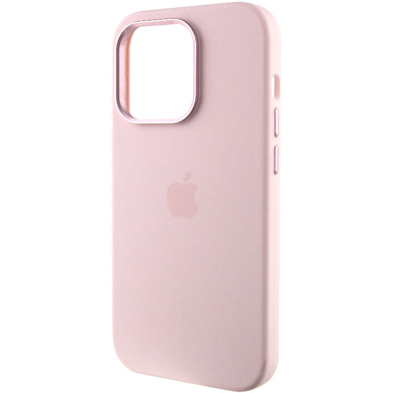 Фото Чохол Silicone Case Metal Buttons (AA) на Apple iPhone 14 Pro Max (6.7") (Рожевий / Chalk Pink) в маназині vchehle.ua