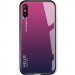 TPU+Glass чохол Gradient HELLO на Xiaomi Redmi 9A (Малиновий)