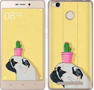 

Чохол Мопс з кактусом на Xiaomi Redmi 3x 795696