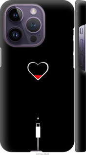 

Чехол Подзарядка сердца для iPhone 14 Pro 1481643