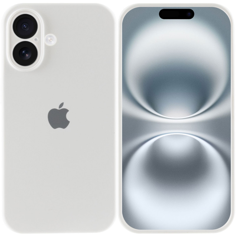 Фото Чохол Silicone Case Full Camera Protective (AA) на Apple iPhone 16 Plus (6.7") (Білий / White) в маназині vchehle.ua