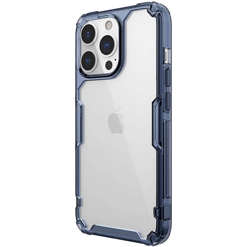 Фото TPU чехол Nillkin Nature Pro Series для Apple iPhone 15 Pro Max (6.7") (Синий (прозрачный)) в магазине vchehle.ua