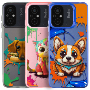 TPU+PC чехол TakiTaki Graffiti magic glow для Xiaomi Redmi 12C