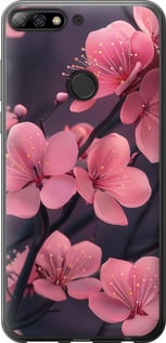 Чехол Пурпурная сакура для Huawei Honor 7C Pro