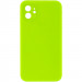 Чехол Silicone Case Square Full Camera Protective (AA) NOLOGO для Apple iPhone 11 (6.1") (Салатовый / Neon Green)