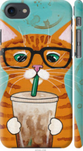 Чехол Зеленоглазый кот в очках для iPhone 7 (4.7'')