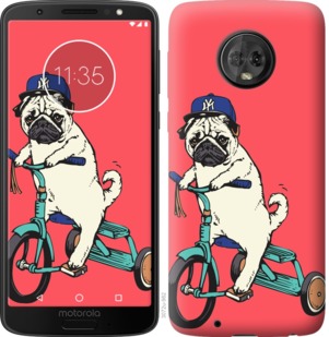 

Чехол Мопс на велосипеде для Motorola Moto G6 763651
