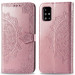 Шкіряний чохол (книжка) Art Case з візитницею на Samsung Galaxy A71 (Рожевий)