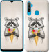 Чехол Енотик с мороженым для Realme C3