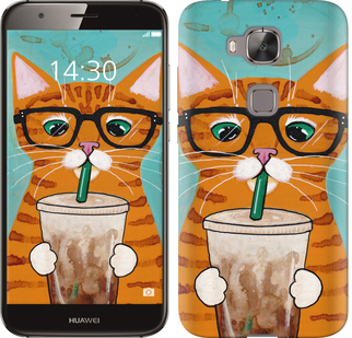 

Чехол Зеленоглазый кот в очках для Huawei G7 Plus 625440