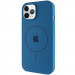 Чехол Silicone Case Full Protective (AA) with Magnetic Safe для Apple iPhone 11 Pro (5.8") (Синий / Denim Blue)