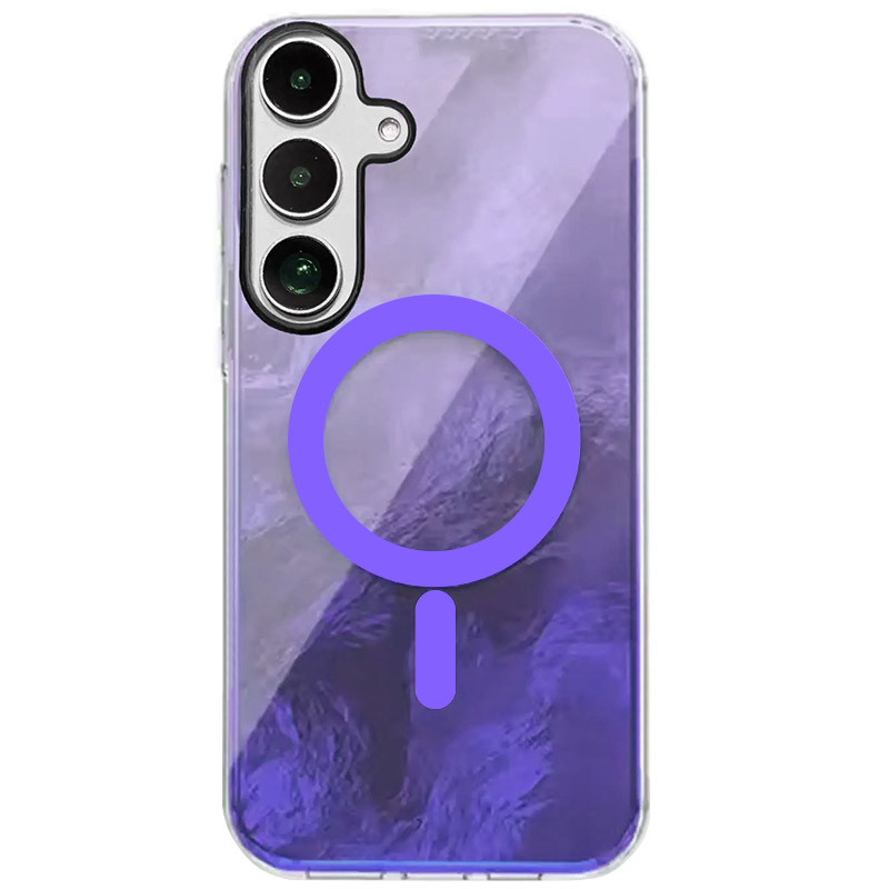 Чехол TPU Shiny Mountain (MagFit) для Samsung Galaxy S24 (Purple)