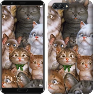 

Чехол коты для Huawei Honor V10 / View 10 757743