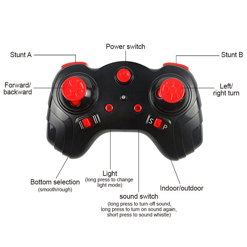 Фото Мотоцикл на радиоуправлении Motorcycle Stunt Drift six-axis Gyroscope (Red) в магазине vchehle.ua