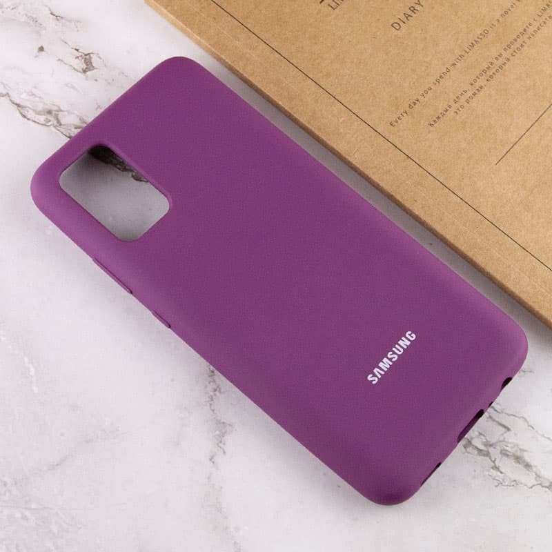 Заказать Чехол Silicone Cover Full Protective (AA) для Samsung Galaxy A02s (Фиолетовый / Grape) на vchehle.ua