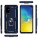 Фото Ударопрочный чехол Serge Ring for Magnet для Samsung Galaxy S20+ (Темно-синий) на vchehle.ua