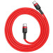 Фото Дата кабель Baseus Cafule Type-C to Type-C Cable PD 2.0 60W (1m) (CATKLF-G) (Червоний) на vchehle.ua