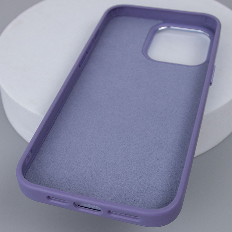 Купить Кожаный чехол Bonbon Leather Metal Style with Magnetic Safe для Apple iPhone 13 Pro (6.1") (Серый / Lavender) на vchehle.ua