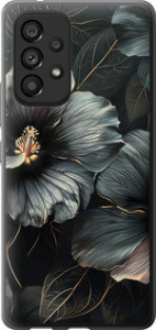 Чехол Черные цветы для Samsung Galaxy A53 A536E