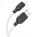 Фото Дата кабель Hoco X90 Cool silicone USB to Lightning (1m) (White) на vchehle.ua