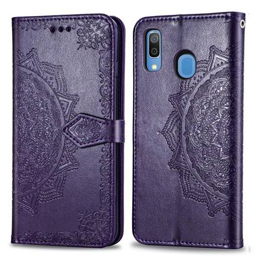 Фото Кожаный чехол (книжка) Art Case с визитницей для Samsung Galaxy A20 / A30 (Фиолетовый) в магазине vchehle.ua