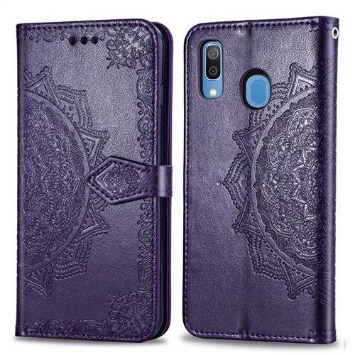 Фото Кожаный чехол-книжка Art Case с визитницей для Samsung Galaxy A20 / A30 (Фиолетовый) в магазине vchehle.ua
