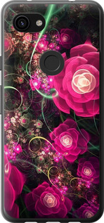 Чехол Абстрактные цветы 3 для Google Pixel 3a