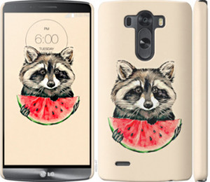 Чехол Енотик с арбузом для LG D850