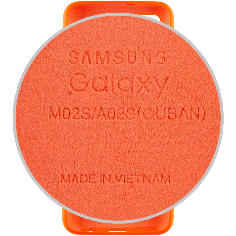 Фото Чехол Silicone Cover Full Protective (AA) для Samsung Galaxy A02s (Оранжевый / Neon Orange) в магазине vchehle.ua