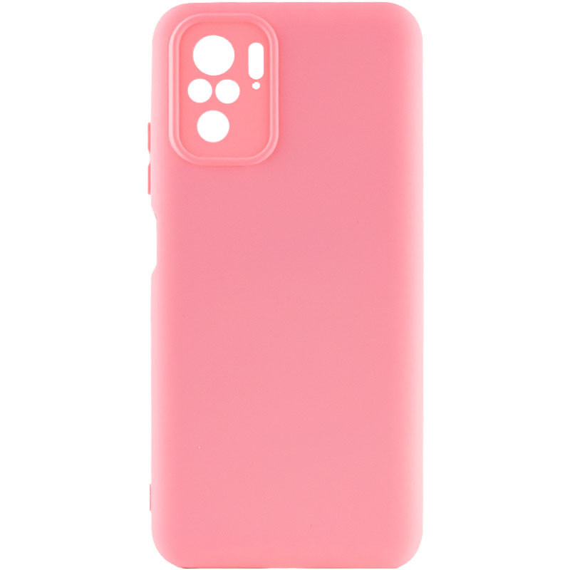 Чохол Silicone Cover Full Camera without Logo (A) на Xiaomi Redmi Note 10 / Note 10s (Рожевий / Pink)