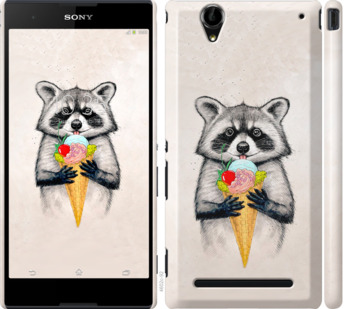 

Чохол Єнотик з морозивом на Sony Xperia T2 Ultra Dual D5322 801201
