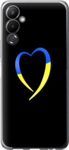 Чехол Жёлто-голубое сердце для Tecno Pova 4 LG7n
